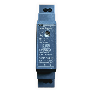 Schaltnetzteil auf Hutschiene, 12V 1.25A 15W
