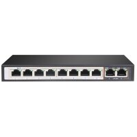 LUPUS - 10 Kanal Gigabit PoE Switch
