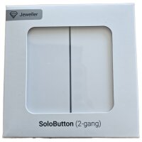 Ajax SoloButton 2-fach Schalter wei&szlig; EU