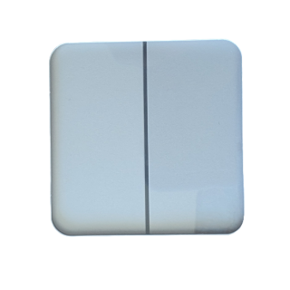 Ajax SideButton (2-gang) vertical white (Cover)
