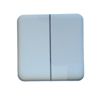 Ajax SideButton (2-gang) vertical white (Cover)