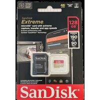 SanDisk Extreme 128GB mit Adapter