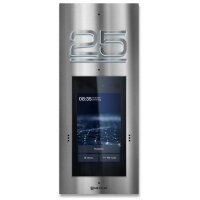 Edelstahl Geb&uuml;rstet | Metzler SDM10H T&uuml;rsprechanlage mit Kamera | Gesichtserkennung | Touch-Display | Hausnummer beleuchtet | Live-HD-Video | Ein- und Mehrfamilien