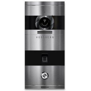 Metzler Niko Video-Türsprechanlage; Fingerprint; 1 Klingeltaster; Edelstahl
