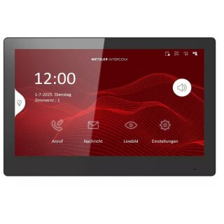 Metzler Innenstation Ultra, 10 Zoll Touchscreen, LAN PoE, schwarz