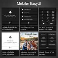 Metzler Horizon VDM10 2.0 modulare Video-Türsprechanlage | Ein- und Mehrfamilien | Edelstahl Gebürstet