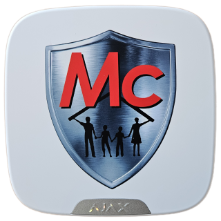 Ajax Mc-Logo Brandplate for StreetSiren white