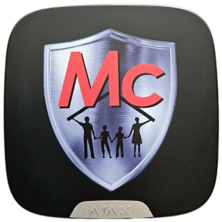 Ajax Mc-Logo Brandplate for StreetSiren black