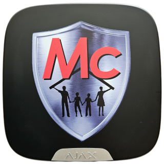 Ajax Mc-Logo Brandplate for StreetSiren black