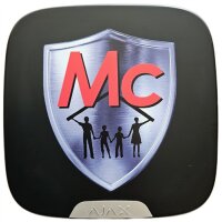 Ajax Mc-Logo Brandplate for StreetSiren black