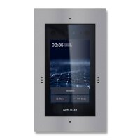 RAL 9016 Graualuminium | Metzler SDM10X T&uuml;rsprechanlage mit Kamera | Gesichtserkennung | Touch-Display | Live-HD-Video | Ein- und Mehrfamilien