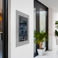 RAL 9016 Graualuminium | Metzler SDM10X Türsprechanlage mit Kamera | Gesichtserkennung | Touch-Display | Live-HD-Video | Ein- und Mehrfamilien