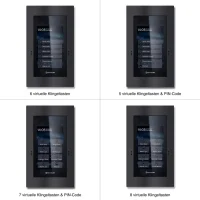 Metzler SDM10X Türsprechanlage mit Kamera | Gesichtserkennung | Touch-Display | Live-HD-Video | Ein- und Mehrfamilien | Eisenglimmer