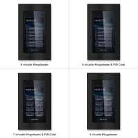 Metzler SDM10X Türsprechanlage mit Kamera | Gesichtserkennung | Touch-Display | Live-HD-Video | Ein- und Mehrfamilien | Tiefschwarz