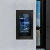 Metzler SDM10X Türsprechanlage mit Kamera | Gesichtserkennung | Touch-Display | Live-HD-Video | Ein- und Mehrfamilien | Tiefschwarz