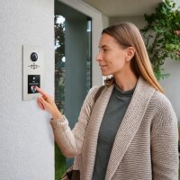 RAL 9016 Verkehrsweiß | Metzler Horizon VDM10 2.0 modulare Video-Türsprechanlage | Ein- und Mehrfamilien