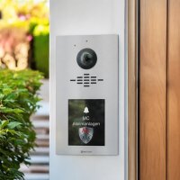 RAL 9007 Graualuminium | Metzler Horizon VDM10 2.0 modulare Video-T&uuml;rsprechanlage | Ein- und Mehrfamilien