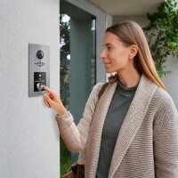 RAL 9007 Graualuminium | Metzler Horizon VDM10 2.0 modulare Video-Türsprechanlage | Ein- und Mehrfamilien