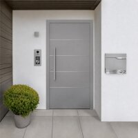 RAL 9007 Graualuminium | Metzler Horizon VDM10 2.0 modulare Video-Türsprechanlage | Ein- und Mehrfamilien