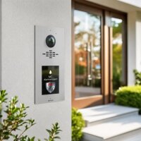 RAL 9007 Graualuminium | Metzler Horizon VDM10 2.0 modulare Video-Türsprechanlage | Ein- und Mehrfamilien