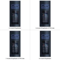 RAL 7016 Anthrazit | Metzler SDM10H Türsprechanlage mit Kamera | Gesichtserkennung | Touch-Display | Hausnummer beleuchtet | Live-HD-Video | Ein- und Mehrfamilien