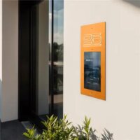 Metzler SDM10H Türsprechanlage mit Kamera | Gesichtserkennung | Touch-Display | Hausnummer beleuchtet | Live-HD-Video | Ein- und Mehrfamilien | Konfiguration
