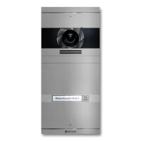 Metzler Neo VDM10 2.0 Video-T&uuml;rsprechanlage mit austauschbarem Namensschild | 1 Klingeltaster | Graualuminium RAL 9007