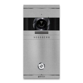Metzler Colson Video-Türsprechanlage - 1 Klingeltaster; RAL 9007 Graualuminium