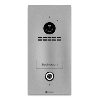 Metzler Kian VDM10 2.0 Video-Türsprechanlage | 1 Klingeltaster | RAL 9007 Graualuminium