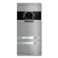 Metzler Neo VDM10 2.0 Video-T&uuml;rsprechanlage mit austauschbarem Namensschild | 2 Klingeltaster | RAL 9007 Graualuminium