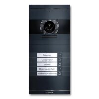 Metzler Neo VDM10 2.0 Video-T&uuml;rsprechanlage mit austauschbarem Namensschild | 5 Klingeltaster | RAL 7016 Anthrazit