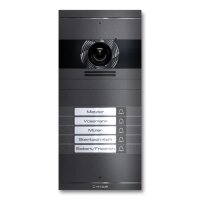 Metzler Neo VDM10 2.0 Video-T&uuml;rsprechanlage mit austauschbarem Namensschild | 5 Klingeltaster | DB 703 Eisengimmer