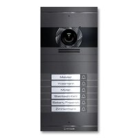 Metzler Neo VDM10 2.0 Video-T&uuml;rsprechanlage mit austauschbarem Namensschild | 6 Klingeltaster | DB 703 Eisenglimmer