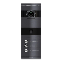 Metzler Niko | VDM10 2.0 Video-Türsprechanlage | mit Fingerprint | 3 Klingeltaster | DB 703 Eisenglimmer
