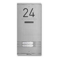 Metzler Kai -ADM10 Audio-Türsprechanlage, 2 Klingeltaster, RAL 9007 Graualuminium