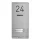 Metzler Kai -ADM10 Audio-Türsprechanlage, 2 Klingeltaster, RAL 9007 Graualuminium