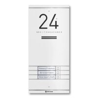 Metzler Kai -ADM10 Audio-Türsprechanlage, 3 Klingeltaster, RAL 9016 Verkehrsweiß