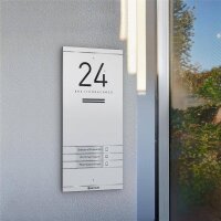 Metzler Kai -ADM10 Audio-Türsprechanlage, 3 Klingeltaster, RAL 9016 Verkehrsweiß