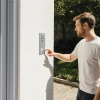 Metzler Kai -ADM10 Audio-Türsprechanlage, 3 Klingeltaster, RAL 9007 Graualuminium