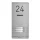 Metzler Kai -ADM10 Audio-Türsprechanlage, 3 Klingeltaster, RAL 9007 Graualuminium