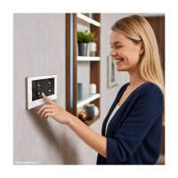 Metzler Kai -ADM10 Audio-Türsprechanlage, 3 Klingeltaster, RAL 9005 Tiefschwarz