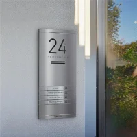 Metzler Kai -ADM10 Audio-Türsprechanlage, 4 Klingeltaster, Edelstahl