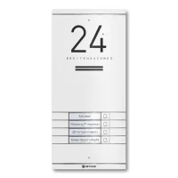 Metzler Kai -ADM10 Audio-Türsprechanlage, 4 Klingeltaster, RAL 9016 Verkehrsweiß