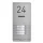 Metzler Kai -ADM10 Audio-Türsprechanlage, 5 Klingeltaster, RAL 9007 Graualuminium
