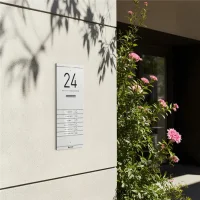 Metzler Kai -ADM10 Audio-Türsprechanlage, 6 Klingeltaster, RAL 9016 Verkehrsweiß