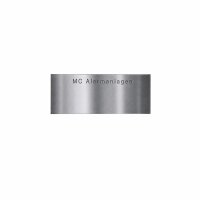 Metzler VDM10 Niko RFID Ersatz Namensschild mit Lasergravur selbstklebend f&uuml;r Versionen mit 1 Klingeltaster