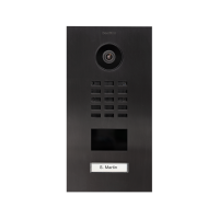 DoorBIrd D2201V IP Video Türsprechanlage, 1 Einheit, 1 Ruftaste, Titan-Optik als PVD-Beschichtung, Edelstahl, gebürstet
