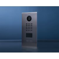 DoorBIrd D2201V IP Video Türsprechanlage, 1 Einheit, 1 Ruftaste, Titan-Optik als PVD-Beschichtung, Edelstahl, gebürstet