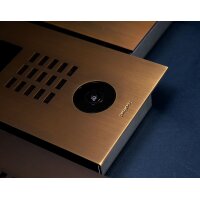DoorBIrd D2201V IP Video T&uuml;rsprechanlage, 1 Einheit, 1 Ruftaste, Echtes Messing br&uuml;niert