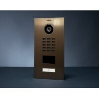DoorBIrd D2201V IP Video T&uuml;rsprechanlage, 1 Einheit, 1 Ruftaste, Baubronze